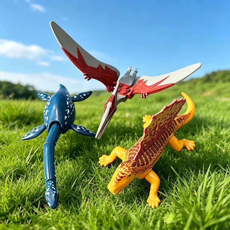 Model Kit Jurassic Park - Mini Blocos de Montar Dinossauros do