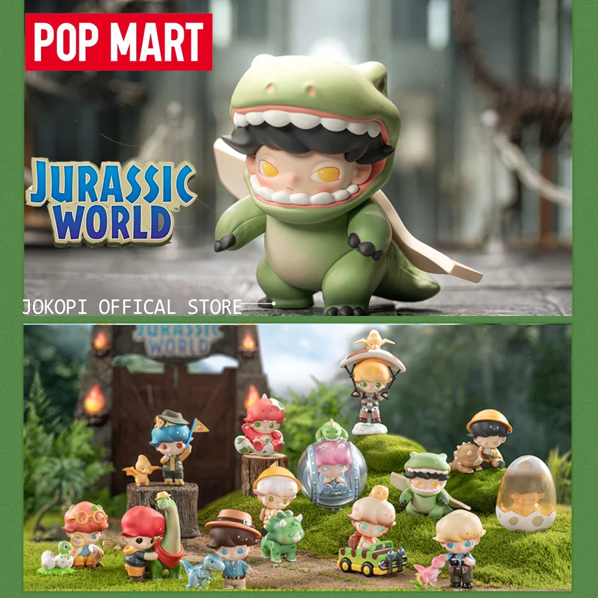 Model Kit Jurassic Park - Pop mart dimoo jurassic world series