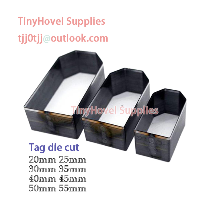 Model Kit Cutter - Etiqueta Molde de corte de aço