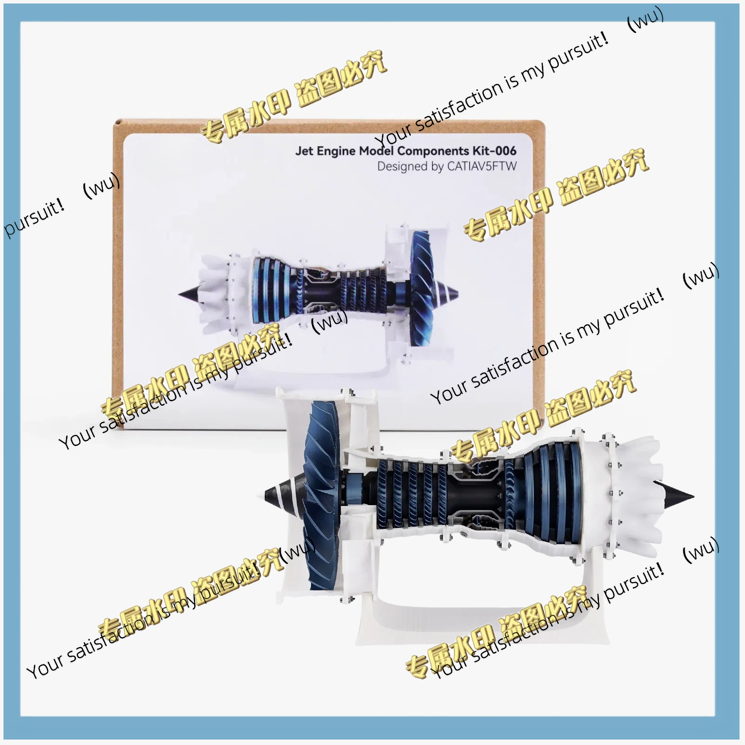Model Kit Jet Engine - Kit de Componentes para Modelo de