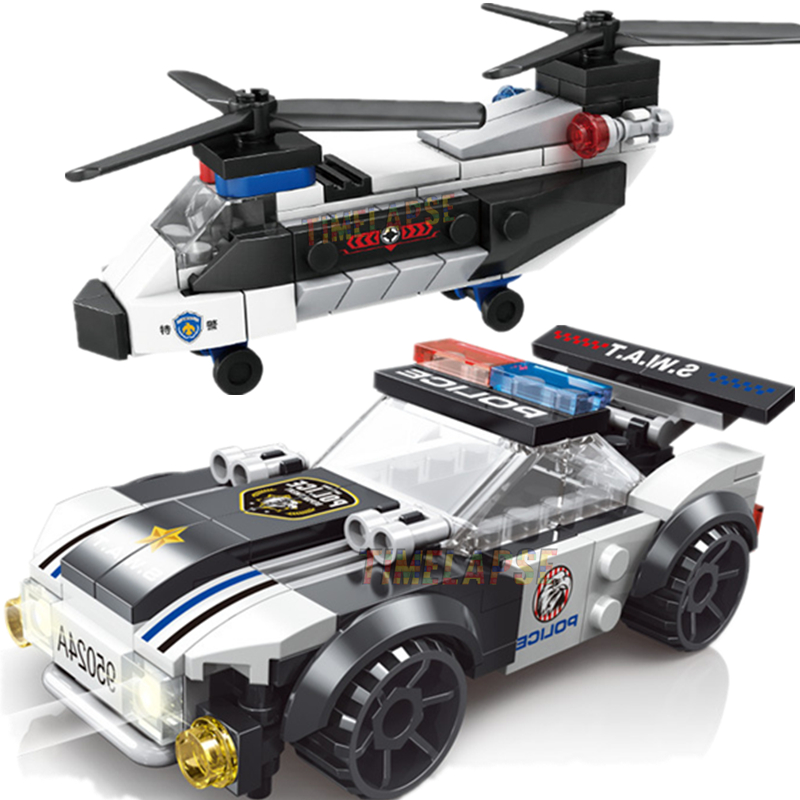 Model Kit Expert - Novo diy moc cidade avião swat
