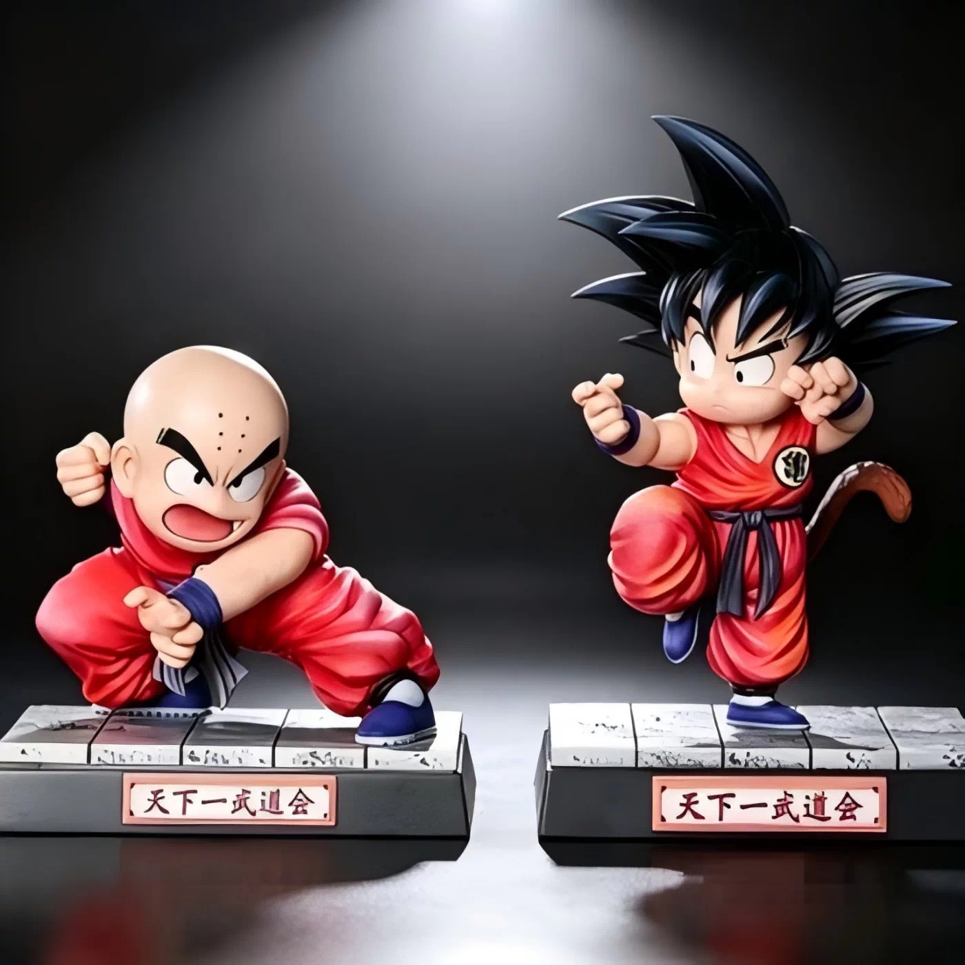 Model Kit Dragon Ball - Figura de Anime Goku Krillin, Estátua