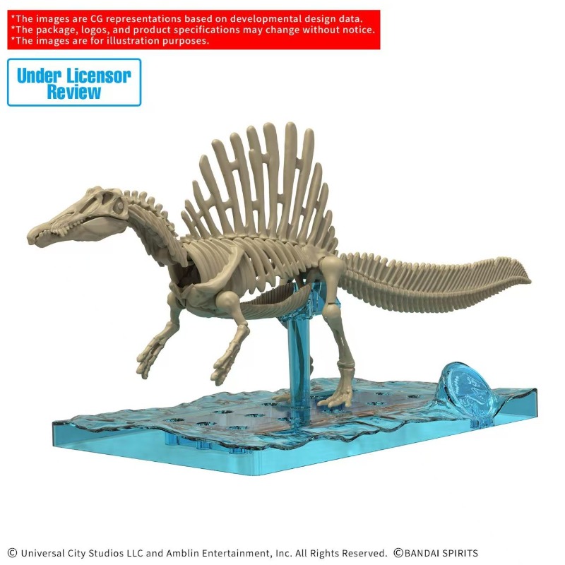 Em estoque bandai original pla - Model Kit Jurassic Park avaliação e preço