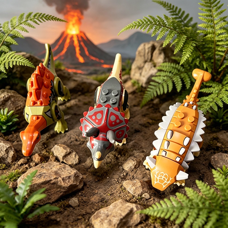 Mini Blocos de Montar Dinossau - Model Kit Jurassic Park avaliação e preço