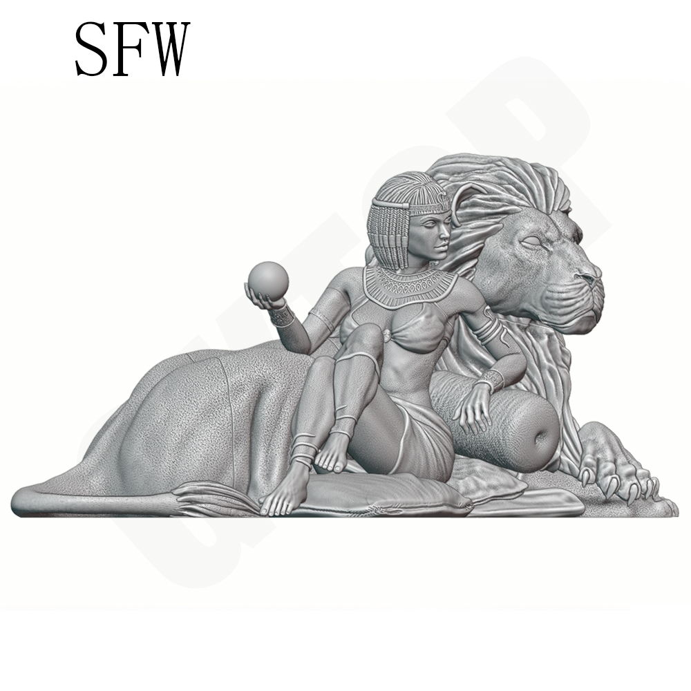 Kit de Modelo de Senhora Leão  - Model Kit Diorama avaliação e preço