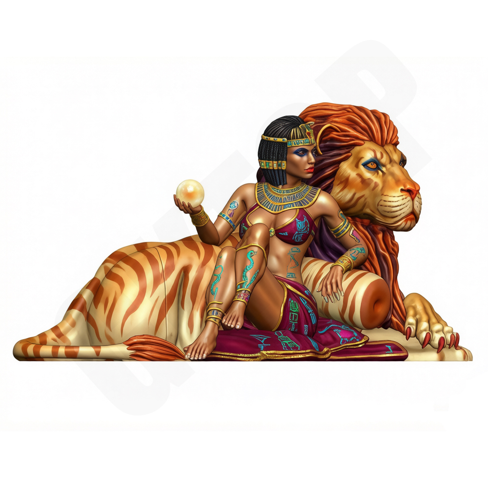 Kit de Modelo de Senhora Leão  - Model Kit Diorama avaliação e preço