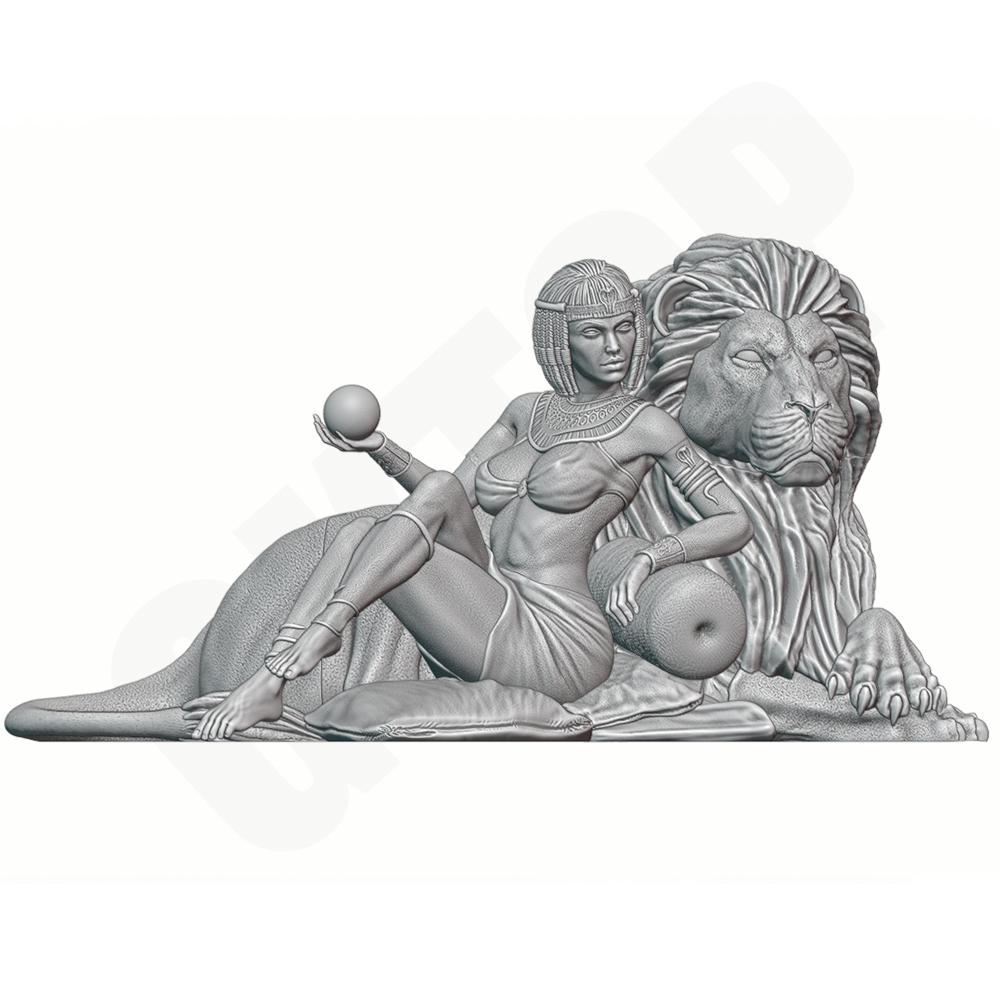 Kit de Modelo de Senhora Leão  - Model Kit Diorama avaliação e preço
