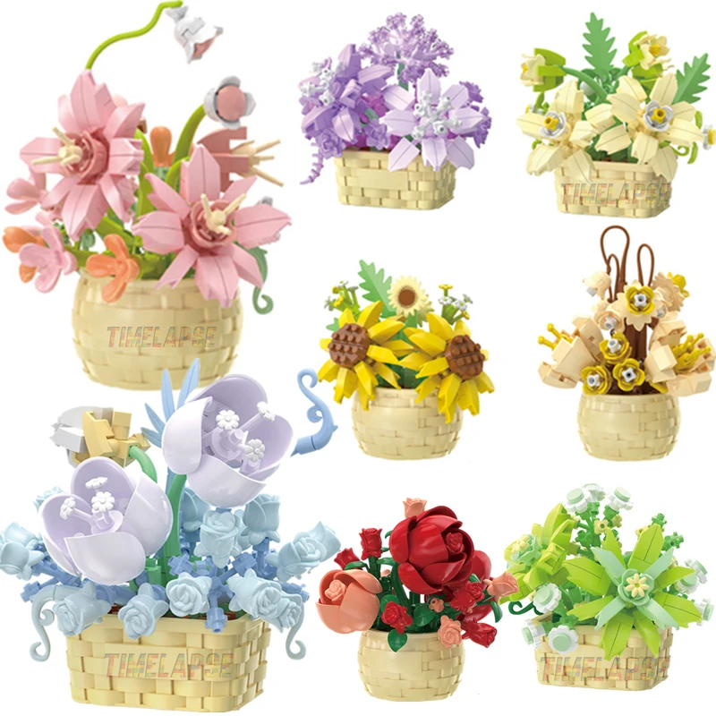 DIY MOC Plantas em Vaso: Rosas - Model Kit Expert avaliação e preço
