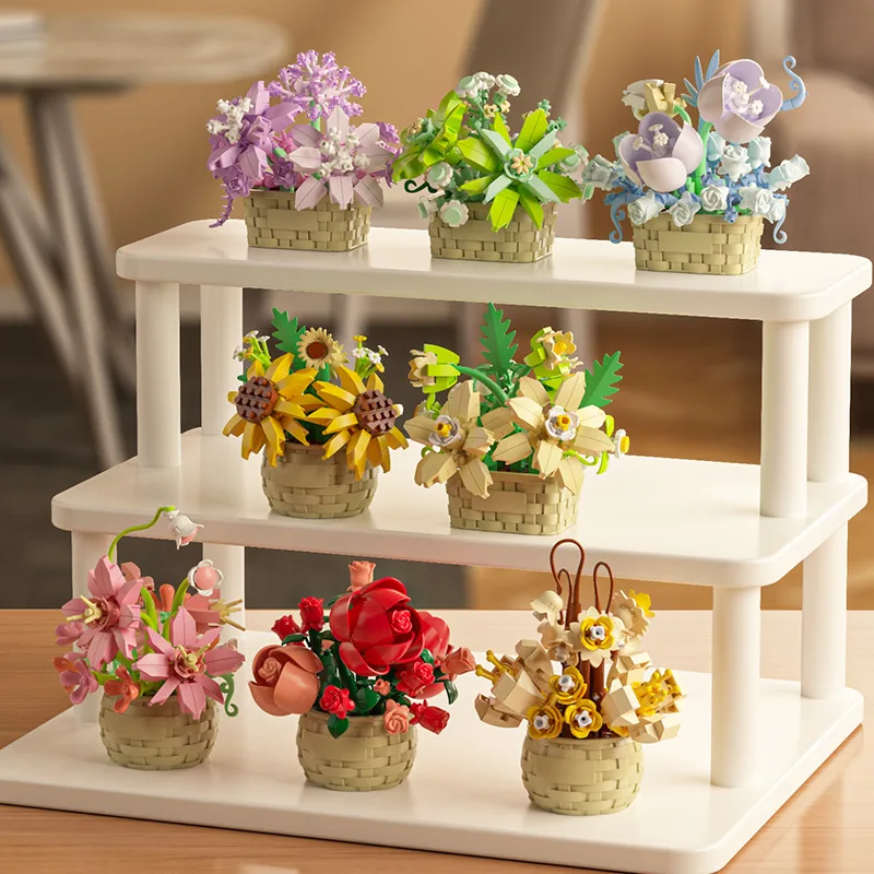 DIY MOC Plantas em Vaso: Rosas - Model Kit Expert avaliação e preço