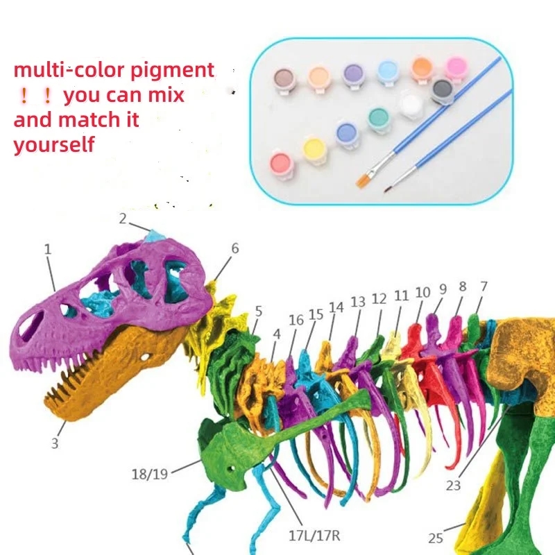 Grande diy dinossauro esquelet - Model Kit Jurassic Park avaliação e preço