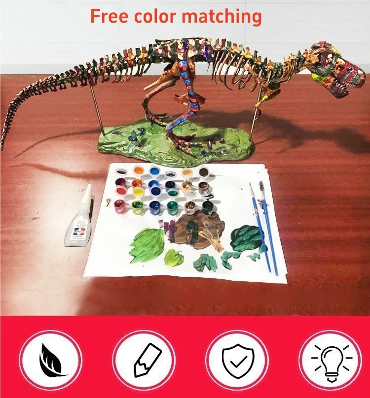 Grande diy dinossauro esquelet - Model Kit Jurassic Park avaliação e preço