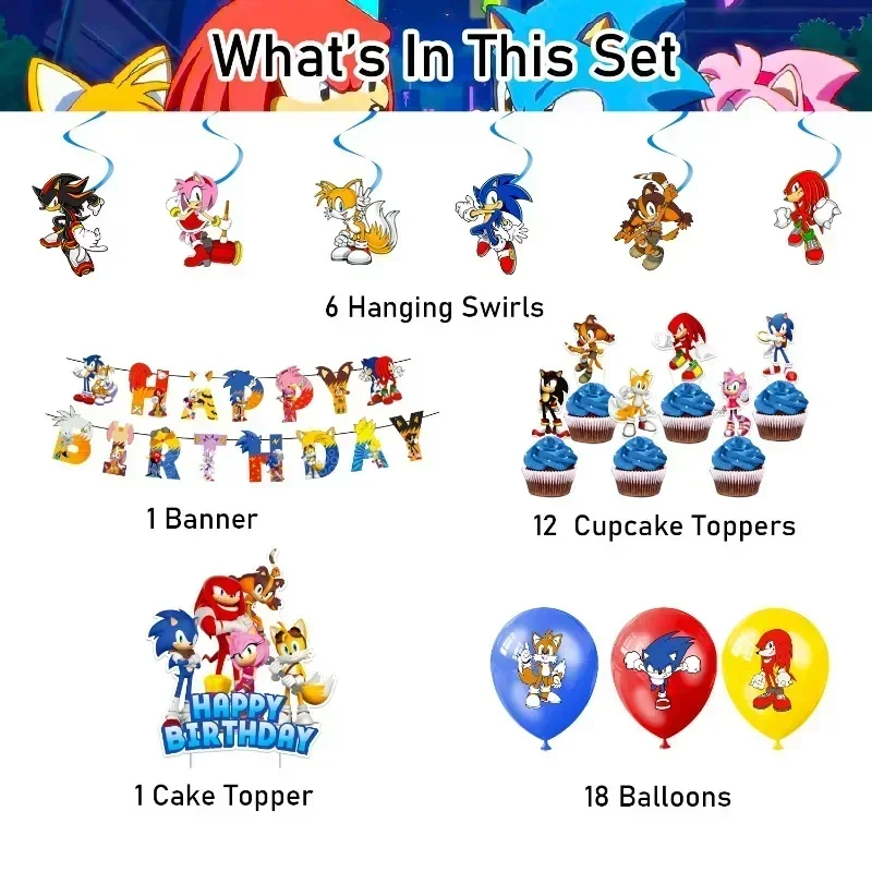 Kit de Decorações para Festa d - Model Kit Sonic avaliação e preço